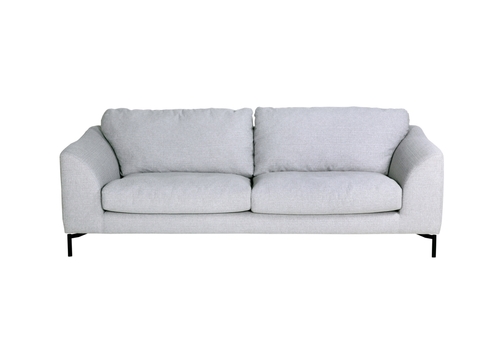 biała sofa w stylu lat 70 